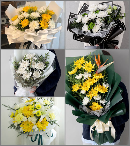 江苏淮安涟水县灰墩办事处王嘴村白事花束代送